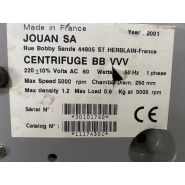 Centrifugeuse d'occasion pour laboratoire pharmaceutique jouan bb vvv - p2209-1886_1