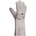 Gant soudeur croûte bovin - manchette 15 cm - DPTC715 - protection thermique, 35 cm, épaisseur 1,2 à 1,4 mm_1
