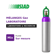 Mélanges laboratoire et recherche SIAD - gaz vecteurs/référence GC et GC/MS, culture cellulaire, combustion FID - bouteilles B50, B20 et B10