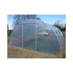 Serre tunnel pour maraîchers 4.50m - Structure en acier galvanisé et bâches thermiques professionnelles
