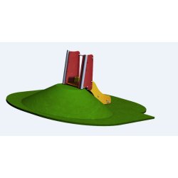 Toboggan hauteur plancher 600 - TT06GPE - Crea Equipements - pour enfants de 2 à 6 ans