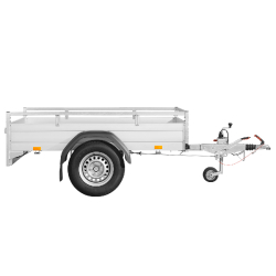 MAC ALU PRO SARIS MP 205 133 1350 1 - PTAC 1350 Kg - 1 essieu Freiné - 205 X 133 cm - Reference MCALU PRO BV135 - Remorque neuve, aluminium, bricolage/jardinage/vacances