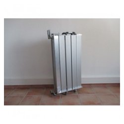 Plateforme pliante amovible en aluminium MEDLIS - 100x100cm - Surface antidérapante - Capacité 300 kg