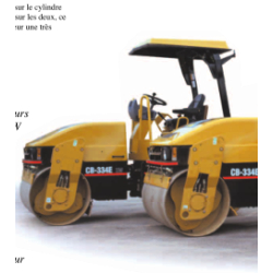 Rouleau compacteur cylindre tandem vibrant 130 - Bon équilibre fréquence et amplitude - Cylindres larges pour production accrue