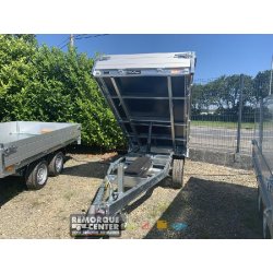 Remorque Benne SARIS - 276x150 cm - PTAC : 1500 kg - 1 Essieu - Freinée - Référence K1 276 150 1500 1