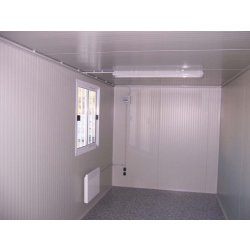 Bungalow série confort - démontable - 6.14m x 2.40m - structure acier galvanisé et panneaux calorifugés