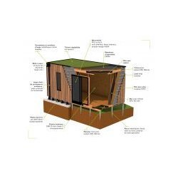 Studio de jardin - Boximby 17 m² - sans permis de construire, en bois français PEFC