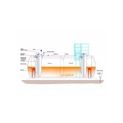 12285-2 - Cuves à carburants aériennes Allaman - Volume de 1 500 L à 120 000 L - Double paroi acier norme NF EN 12285-2