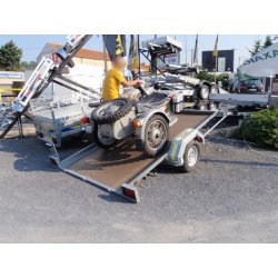 Remorque sans frein - Transport sécurisé et paramétrable pour side-car