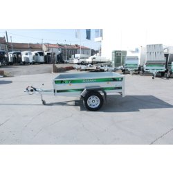 Remorque étanche DAXARA 218F - Plancher bois, fabrication française pour bricolage, transport et vacances