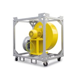Ventilateur-extracteur mobile hautes performances TFV 300 - 7.000 m³/h - IP55 - utilisable avec gaines jusqu'à 40m