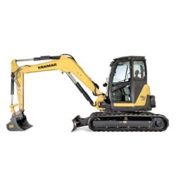 Mini-pelle à chenilles 8 à 9 T compacte, profondeur de fouille 4440 mm, idéale pour les travaux de terrassement - ViO82 - disponible en location