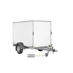 Remorque fourgon bois Saris - DV135 - 1 essieu roues extérieures - PTAC : 1350 kg - 256 x 134 x H150 cm