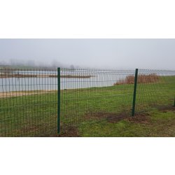 Clôtures grillagées - panneaux vert RAL 6005 - Panneaux Soudés Plastifiés sur fils Galvanisés