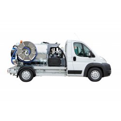 Unicom - Hydrocureur Rioned - Réservoir d'eau 1.500 litres avec moteur puissant et enrouleur pivotant 135°