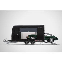 Remorque porte-voiture fermée double essieu pour voitures classiques, sport automobile et véhicules compacts - RACE BOX - 610-4019-30-2-12-B