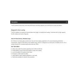 RC - Hayon élévateur Maxon - Capacités de 2 000 à 6 000 lb avec plateforme repliable et frein d'urgence à câble
