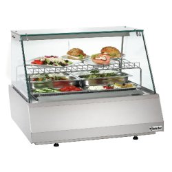 Vitrine réfrigérée 2/1 GN,  verre plat 406055 Bartscher