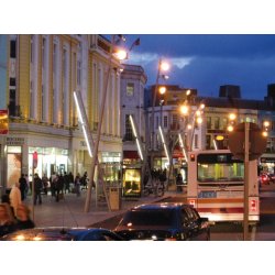 Lampadaire urbain Sara - LED 250W - Acier galvanisé - 9,70 m - Double système d'éclairage croisé