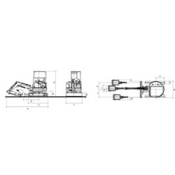 Mini-pelle 60V4 - Année 2017 - Moteur Kubota V2403-DI - Poids 5575 kg - Profondeur de creusage 4040 mm