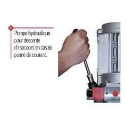 Pont élévateur 4 colonnes avec levage auxiliaire (ral 3002)