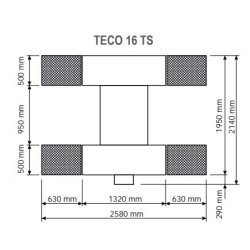 Pont élévateur pneumatique teco 16