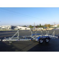 Remorque porte voilier GALAXY - G1382V / GD09V - PTAC : 1800Kg - 2 essieux - Sun Way