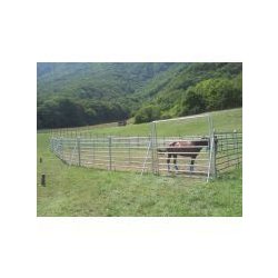 Barrière agricole en acier carbone étiré galvanisé à chaud - GEC 400/180 4m x 1,8m - 7 traverses