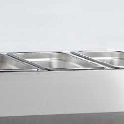 Vitrine réfrigérée GN1/4 VK33-120 Inox L1200mm 16498 TEFCOLD