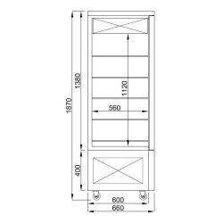 Vitrine de pâtisserie réfrigérée pour chocolat 400L 7489.5395 Combisteel