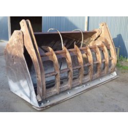 Godet à griffe pour chargeuse 25T - Largeur 3m - Capacité 4000L - Construction robuste