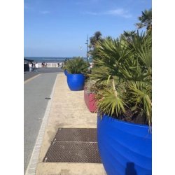 Jardinière Dune - Polyéthylène rotomoulé (PEHD) - 100% recyclable, légère et résistante aux chocs