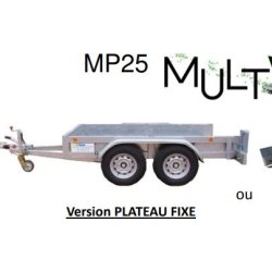 Remorque porte-engins - ysm- 2.5 t - 4.15m - 2 essieux