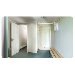 Container vestiaire, douche et sanitaire pour clubs, stades, gymnases ou salles multisports : une solution rapide, fonctionnelle et sur mesure