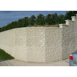 Bloc béton manu portable et de haute technicité, aspect pierre éclatée - LEROMUR - Pomel Beton