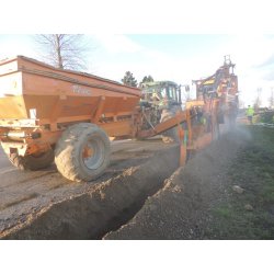 Trancheuse de sol Rivard 500 - largeur de tranchée 270mm ou 380mm - profondeur jusqu'à 1,70m