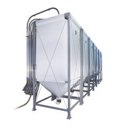 Silo de stockage de granulés de bois jusqu'à 50 m³ - Flexilo MAXI - ABS - Tissu exclusif haute résistance