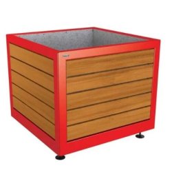 Bac à Palmier en chêne certifié PEFC - SILAOS - 2 dimensions disponibles - Châssis en acier peint sur galva