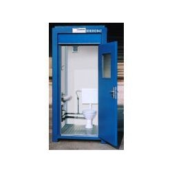 Bloc sanitaire gamme économique - 1 WC avec chasse d'eau, ventilateur, chauffage et lavabo