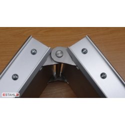 Paire de rampes pliantes E-stahl 30020-110F, 30020-160F, 30020-210F, 30020-260F, 30020-310F - aluminium anodisé, surface antidérapante, jusqu'à 350 kg