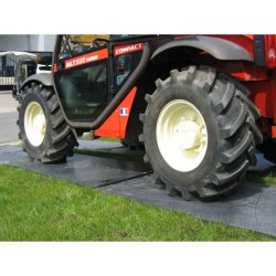 Plaques de roulage et de protection des sols en polyéthylène antidérapant - légères et flexibles