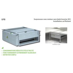 Ufb - climatiseur professionnel Aermec - débit d'air refroidissement 140 ÷ 740 m³/h avec résistance électrique