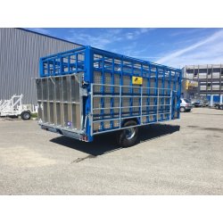 Bétaillère série spéciale en aluminium - JP Construction - Type: BET 35 à BET 65 - 1 essieu