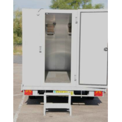 Chambre froide 17 m3 sur remorque - température positive - 220V avec double groupe frigorifique
