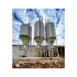 Silo d'élevage à cône axial de 60° pour l'alimentation des veaux  Capacité 20m3, 26m3 ou 30m3 - Poudre de lait