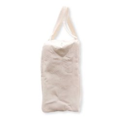 Sac réutilisable en toile de coton naturelle recyclée - fermeture éclair 38,5 cm - isolation feutre aiguilleté