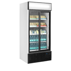 Vitrine réfrigérée blanc FSC891S - 2 portes TEFCOLD