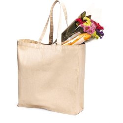 Sac toile coton shopping - Réf: W108 - Westford Mill 100% coton canvas 270 g/m² - couleur noire