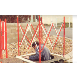 Barrière extensible - Sodimar - Barex carrée ou rectangulaire, dimensions 1000x1000mm, 1500x1000mm ou 3000x1000mm