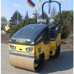Rouleaux tandem vibrants articulés 1.8 t à 3 t - BW 100 AD 5 Bomag - moteur Kubota 24.3 ch, largeur de 1000 mm